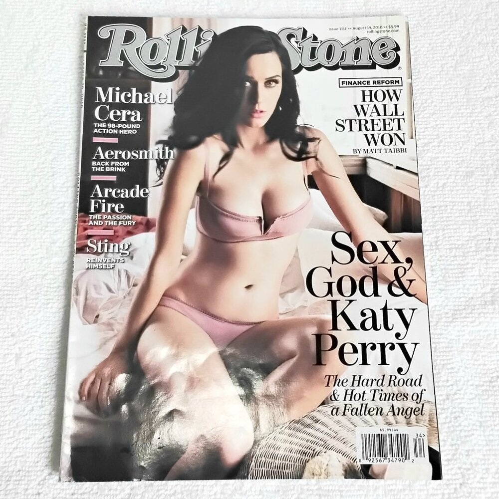 3/$25 August 19, 2010 Rolling Stone Magazine Issue 1111 Katy Perry Cover!!